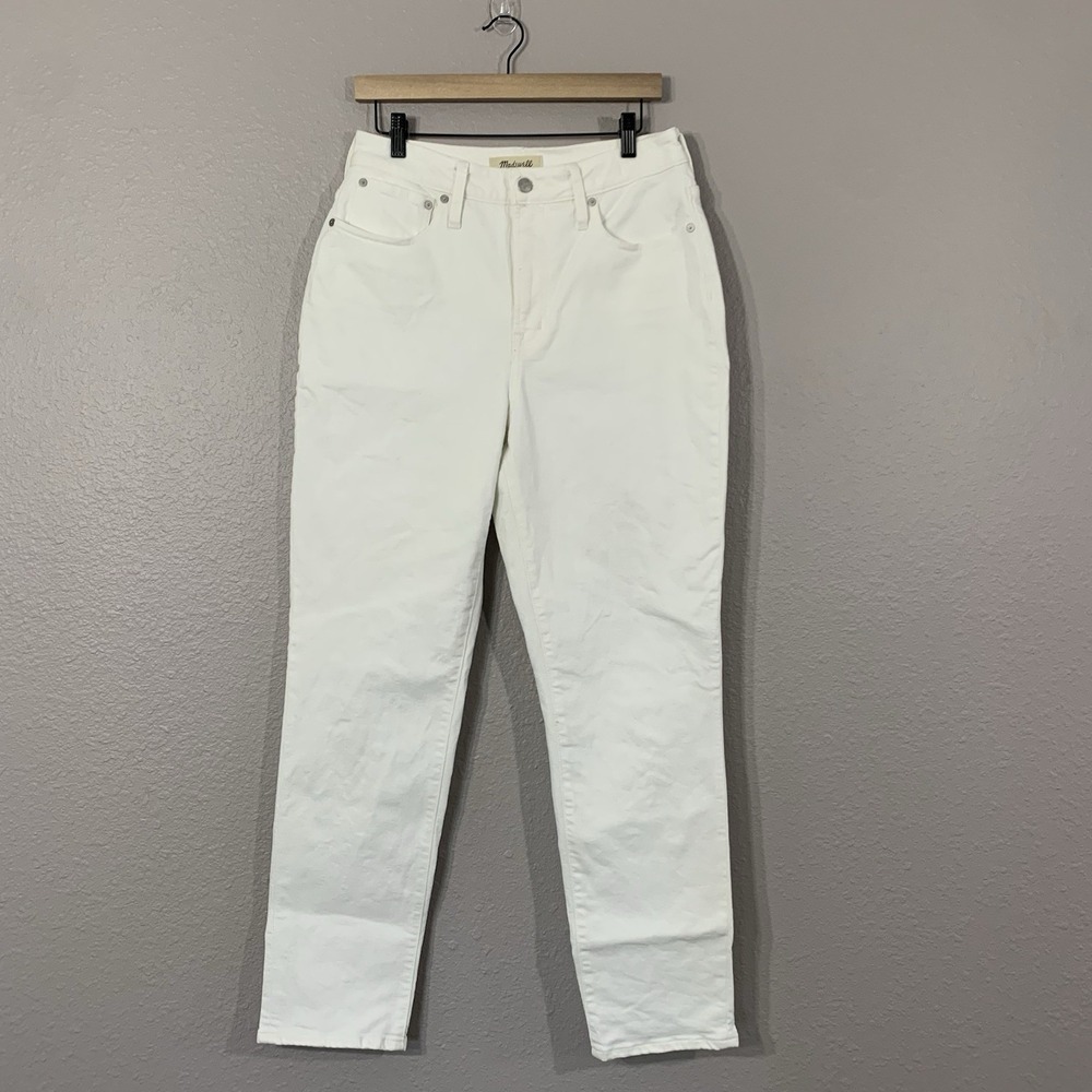 Madewell Women's TALL White The Curvy Perfect Vintage Jeans size 29T Classic
